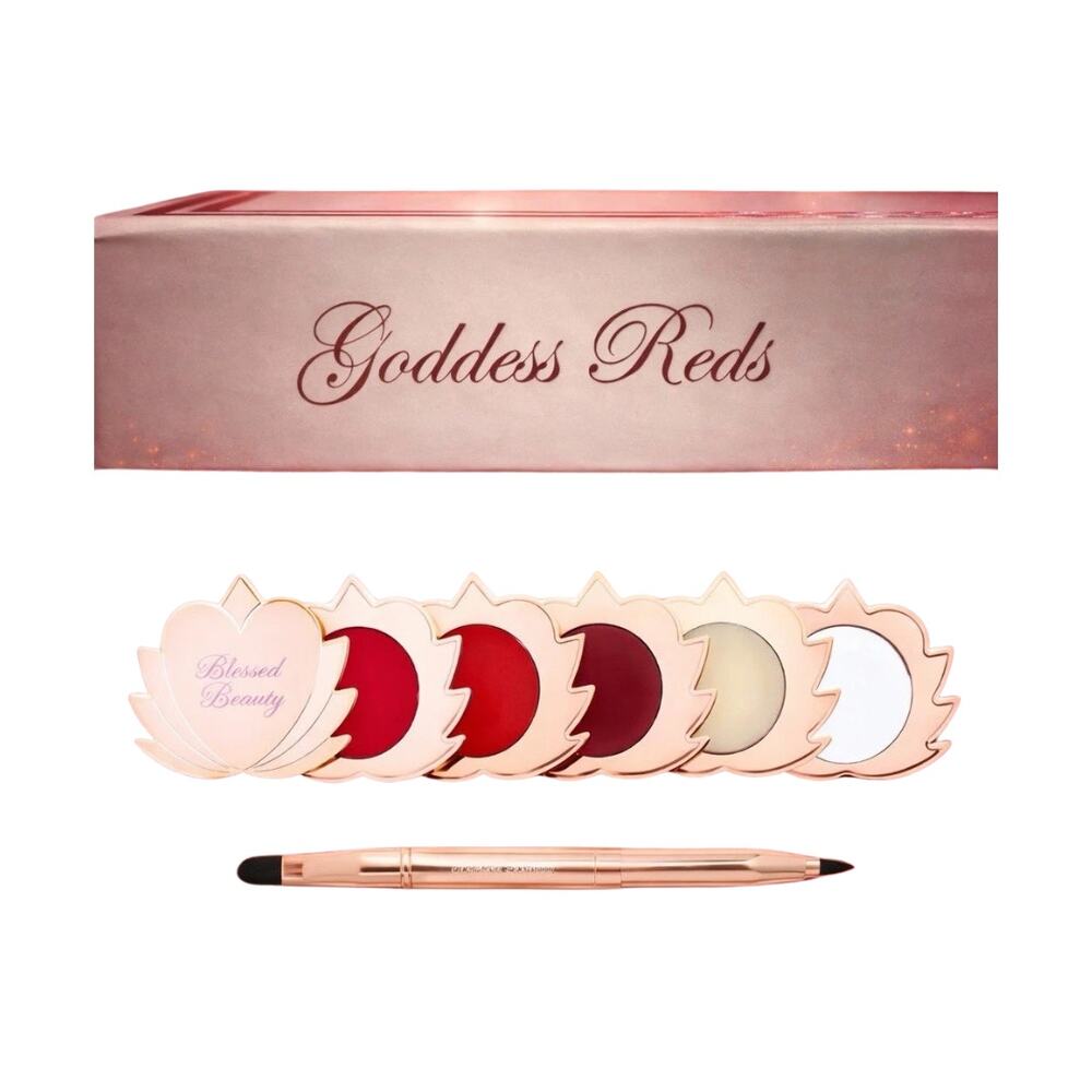 Blessed Beauty “Goddess Reds” Natural Lip Cream Set – New in Box